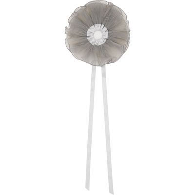MERRMA MERRMA SSENSE Exclusive Gray Orchid Pleated Organza Scrunchie