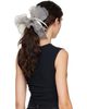 MERRMA MERRMA SSENSE Exclusive Gray Orchid Pleated Organza Scrunchie - 3