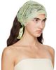 MERRMA MERRMA SSENSE Exclusive Green Lace Bandeau Headband - 2