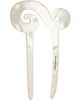 MERRMA MERRMA SSENSE Exclusive Off-White Spiral French Hair Pin - 2