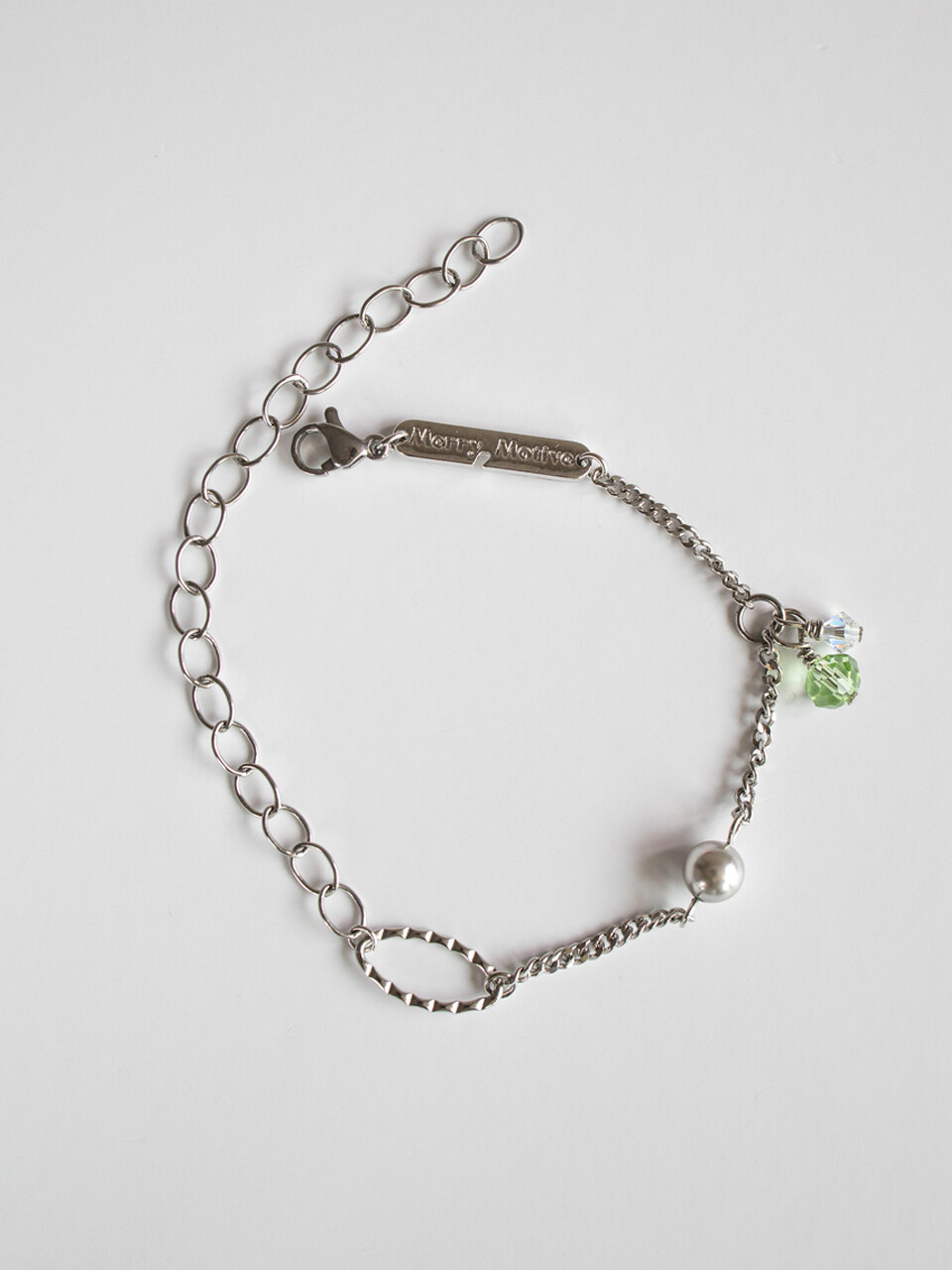 MERRYMOTIVE Applegreen Point Mix Chain Surgical Bracelet