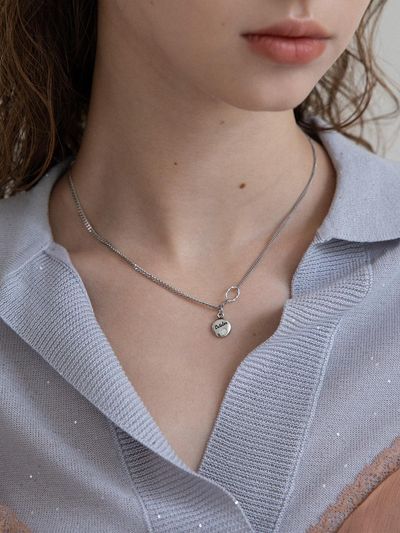 MERRYMOTIVE Birthstone Crystal Mix Chain Pendant Necklace