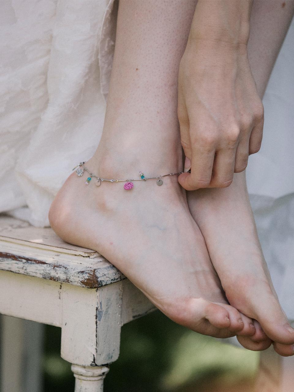 MERRYMOTIVE Fragrant summer garden surgical anklet