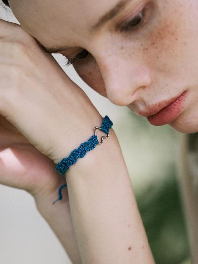 MERRYMOTIVE Hidden heart crochet bracelet (2colors)