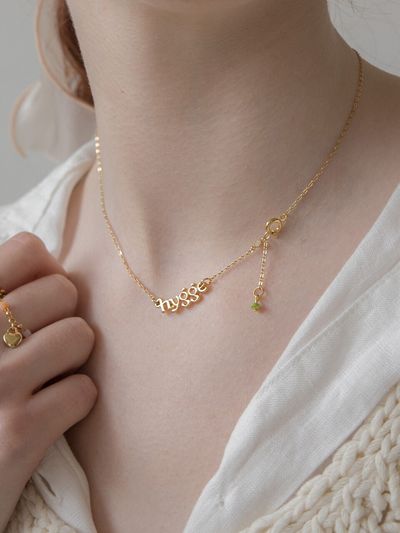MERRYMOTIVE Hygge Life Slim Chain Necklace ( Gold )
