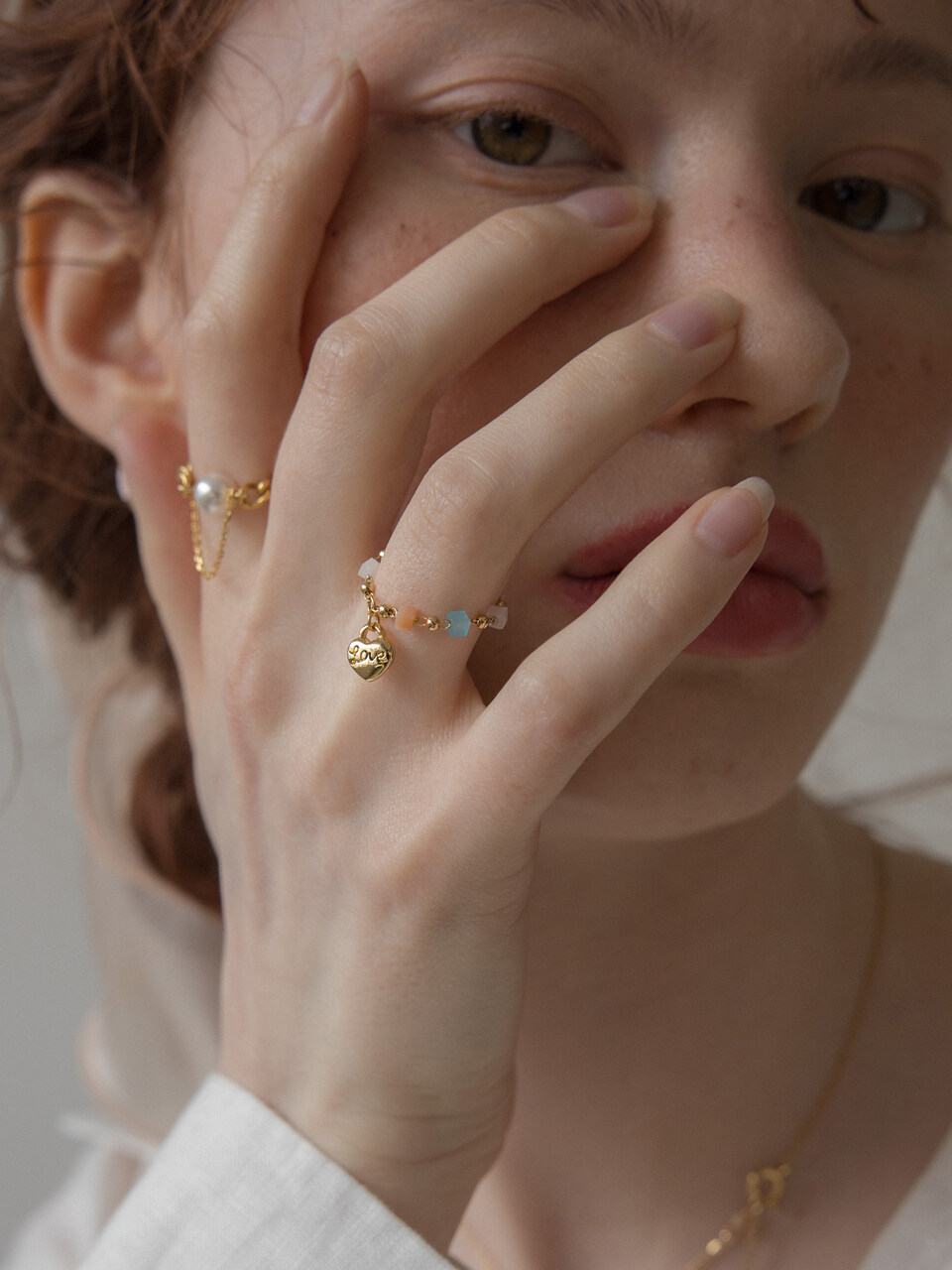 MERRYMOTIVE Love Candy Chain Ring
