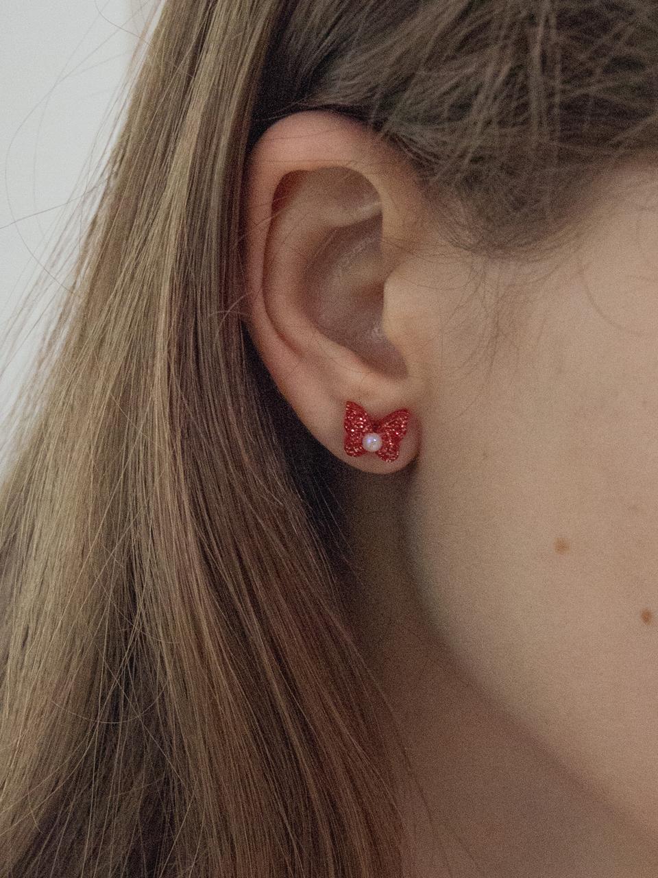 MERRYMOTIVE Shining Pearly Butterfly Earring