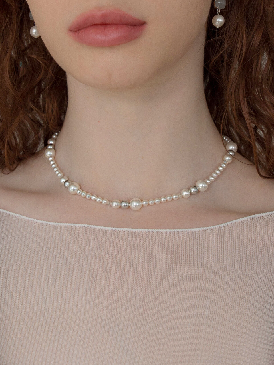 MERRYMOTIVE Spring Waltz Pearl Surgical Necklace