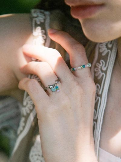 MERRYMOTIVE Summer grass and star surgical ring