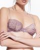 Mers Silk Mers Silk Lilly Sheer Lace Balconette Bra Underwire Unlined Luxury Support - 1