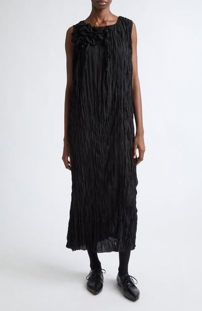 Meruert Tolegen Meruert Tolegen Broomstick Pleat Georgette Column Dress