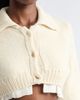 Meruert Tolegen Meruert Tolegen Hand Knit Cropped Cashmere Blend Cardigan - 4