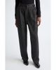 Meruert Tolegen Meruert Tolegen Linen & Wool Blend Herringbone Pleated Trousers - 1