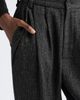 Meruert Tolegen Meruert Tolegen Linen & Wool Blend Herringbone Pleated Trousers - 4
