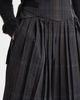 Meruert Tolegen Meruert Tolegen Pleated Plaid Corset Midi Skirt - 4