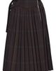 Meruert Tolegen Meruert Tolegen Pleated Plaid Corset Midi Skirt - 5