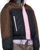 Meryll Rogge Meryll Rogge Black & Brown Quilted Track Bomber Jacket - 2