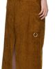 Meryll Rogge Meryll Rogge Brown Vented Midi Skirt - 3