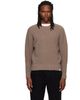 Merz b. Schwanen Merz b. Schwanen Beige BLADE02 Waffle Structured Sweater - 1