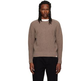 Merz b. Schwanen Merz b. Schwanen Beige BLADE02 Waffle Structured Sweater