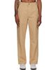 Merz b. Schwanen Merz b. Schwanen Beige Cotton Canvas Straight Leg Trousers - 1