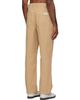 Merz b. Schwanen Merz b. Schwanen Beige Cotton Canvas Straight Leg Trousers - 3