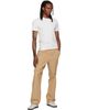 Merz b. Schwanen Merz b. Schwanen Beige Cotton Canvas Straight Leg Trousers - 4