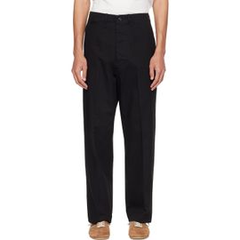 Merz b. Schwanen Merz b. Schwanen Black 1920s Cotton Twill Worker Chino Trousers