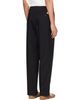 Merz b. Schwanen Merz b. Schwanen Black 1920s Cotton Twill Worker Chino Trousers - 3