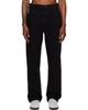 Merz b. Schwanen Merz b. Schwanen Black Cotton Canvas Straight Leg Trousers - 1