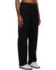 Merz b. Schwanen Merz b. Schwanen Black Cotton Canvas Straight Leg Trousers - 2