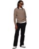 Merz b. Schwanen Merz b. Schwanen Black Cotton Canvas Straight Leg Trousers - 4