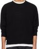 Merz b. Schwanen Merz b. Schwanen Black Lightweight Merino Wool-Cashmere-Silk Sweater - 1