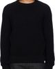Merz b. Schwanen Merz b. Schwanen Black Sturdy Ribbed Cotton Sweater - 1