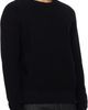 Merz b. Schwanen Merz b. Schwanen Black Sturdy Ribbed Cotton Sweater - 2