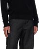 Merz b. Schwanen Merz b. Schwanen Black Sturdy Ribbed Cotton Sweater - 4