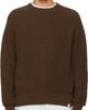 Merz b. Schwanen Merz b. Schwanen Brown Sturdy Ribbed Cotton Sweater - 1