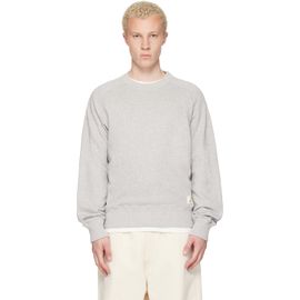 Merz b. Schwanen Merz b. Schwanen Gray Retro Fleece Raglan Cotton Sweatshirt