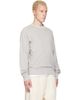 Merz b. Schwanen Merz b. Schwanen Gray Retro Fleece Raglan Cotton Sweatshirt - 2