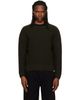 Merz b. Schwanen Merz b. Schwanen Khaki BLADE02 Waffle Structured Sweater - 1