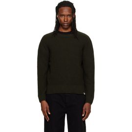 Merz b. Schwanen Merz b. Schwanen Khaki BLADE02 Waffle Structured Sweater