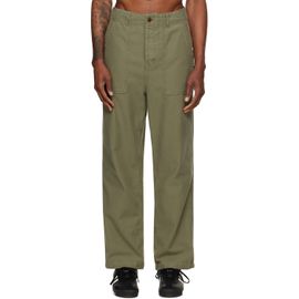 Merz b. Schwanen Merz b. Schwanen Khaki SENDO01SC Weave Canvas Fatigue Trousers