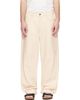 Merz b. Schwanen Merz b. Schwanen Off-White 1930s Cotton Twill 5-Pocket Trousers - 1