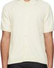 Merz b. Schwanen Merz b. Schwanen Off-White 1961 Ribbed Cotton Knit Shirt - 1