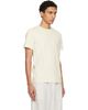 Merz b. Schwanen Merz b. Schwanen Off-White 215 Loopwheeled Classic Fit T-shirt - 2