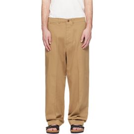 Merz b. Schwanen Merz b. Schwanen Tan 1920s Cotton Twill Worker Chino Trousers