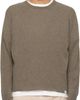Merz b. Schwanen Merz b. Schwanen Taupe Lightweight Merino Wool-Cashmere-Silk Sweater - 1