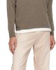 Merz b. Schwanen Merz b. Schwanen Taupe Lightweight Merino Wool-Cashmere-Silk Sweater - 4