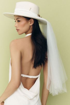 Meshika Hats Til Death Do Us Part Veiled Fedora