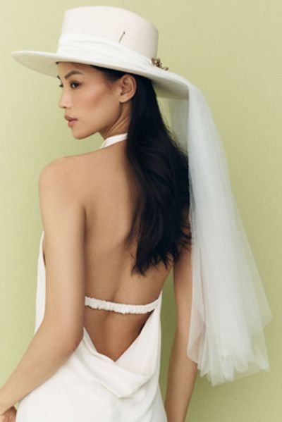 Meshika Hats Til Death Do Us Part Veiled Fedora